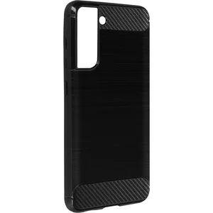 Avizar Coque pour Samsung Galaxy S21 FE Souple Carbone Effet Brossé Noir