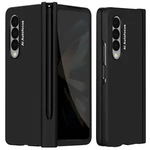 AVIZAR Coque pour Galaxy Z Fold 4 Soft Touch avec Film Écran Externe et Style... pas cher