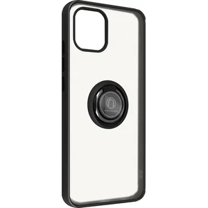 Coque pour Samsung Galaxy A03 Bi-matière Bague Métallique Support Vidéo Avizar Noir pas cher