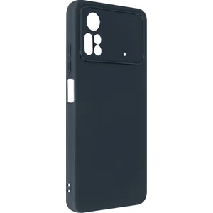 Geschikt voor Xiaomi Poco X4 Pro 5G siliconen case semi-rigide Soft-touch donker blauw pas cher