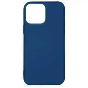 Coque pour iPhone 14 Pro Silicone Semi-rigide Finition Soft-touch Fine Avizar bleu pas cher
