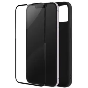Comparateur de prix : Coque pour iPhone 14 Plus Souple Noir et Verre Trempé 9H Avizar Contou...