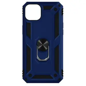 Geschikt voor Apple iPhone 14 Plus Hybrid Case Video Support Ring nachtblauw pas cher