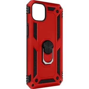 AVIZAR Geschikt voor Apple iPhone 14 Hybrid Case Video Support Ring rood pas cher