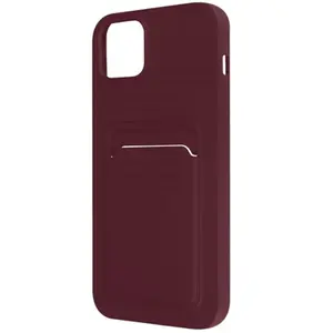 Coque pour iPhone 14 Plus Silicone Souple Porte-carte Fine Légère Avizar violet pas cher