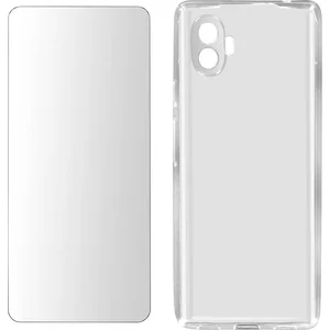 Geschikt voor Samsung Galaxy Xcover 6 Pro-hoes siliconen gehard glas 9H transparant pas cher