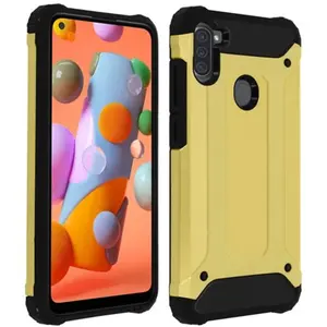 Avizar Coque pour Samsung Galaxy A11 Design Relief Bi-matière Antichoc... pas cher