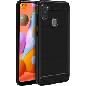 Avizar Coque pour Samsung Galaxy A11 Protection Souple Carbone Métal B... pas cher