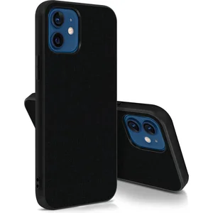 Geschikt voor Apple iPhone12 Mini Hybrid Case Stofafwerking Antivlek Wasbaar zwart pas cher