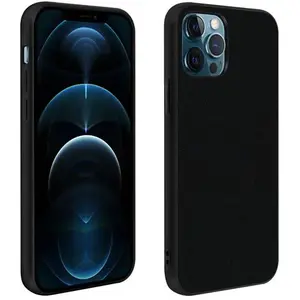 Geschikt voor Apple iPhone12 Pro Max Hybrid Case Stofafwerking Antivlek Wasbaar zwart pas cher