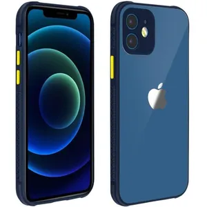 Coque iPhone 12 / 12 Pro AVIZAR - Grips antidérapants - Bords caméra surélevés - Bleu nuitVendu parcdiscount