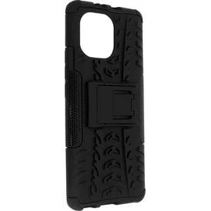Geschikt voor Xiaomi Mi 11 Shockproof Case met Metalen riemclip zwart pas cher