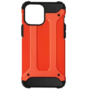 Geschikt voor Apple iPhone13 Mini Defender II-hoes Relief Hybrid Fall rood pas cher