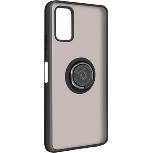 Geschikt voor Samsung Galaxy A03s Bi-materiaal Case Ring Video-Ondersteuning zwart pas cher
