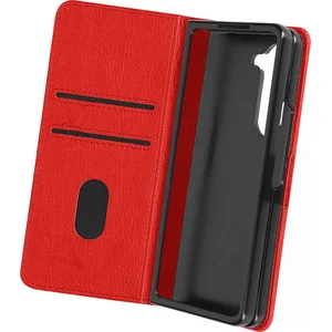 Comparateur de prix : Merkloos / Sans marque Hoes Geschikt voor Samsung Galaxy Z Fold 5 Portemonnee/Videohouder Rood