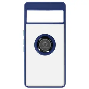 AVIZAR Coque pour Google Pixel 7 Pro Bi-matière Bague Métallique Support Vidé... pas cher