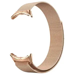 AVIZAR Bandje Geschikt voor Google Pixel Watch RVS Milanese sluiting   Rose goud pas cher