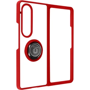 Comparateur de prix : Coque pour Samsung Galaxy Z Fold 4 Bi-matière Bague Métallique Support...