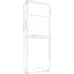 Hoesje Geschikt voor Samsung Galaxy Z Flip 3 Bumper Hoeken Harde Achterkant   Transparant pas cher