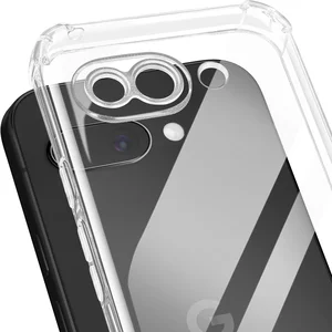 Merkloos / Sans marque Avizar Hoesje Geschikt voor Google Pixel 9a Schokbestendig Flexibel Versterkte Hoeken, Transparant pas cher