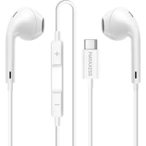 Écouteurs - MAYAXESS - Google Pixel 10 Pro - USB-C - Micro intégré - Blanc pas cher
