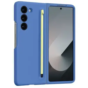 Comparateur de prix : Merkloos / Sans marque Hoes Geschikt voor Samsung Galaxy Z Fold 6 Softtouch + Stylus, Blauw