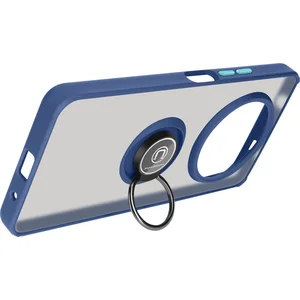 Comparateur de prix : AVIZAR Coque pour Xiaomi Redmi A3 Bague Métallique Fonction Support Bleu Nuit