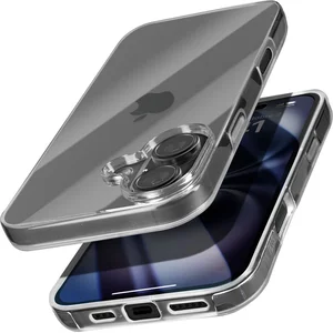 Comparateur de prix : Merkloos / Sans marque Integrale hoes Geschikt voor Apple iPhone 16 Plus Tactiel met verhoogde camerarand, Transparant