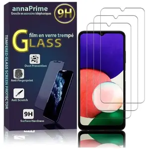 VCOMP Pour Samsung Galaxy A22 5G 6.6": Lot - Pack de 3 Films de protection écran Verre TrempéVendu parcdiscount