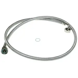 Tuyau alimentation d'eau inox 1,5 m complet pour lave linge... pas cher