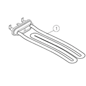 Resistance courbee 3000W pour lave linge Ipso 2090056210 pas cher