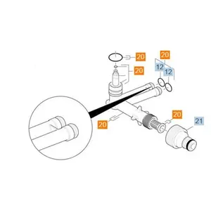 KARCHER. KIT PIECES DE RECHANGE COTE ASPIRATION. Ref: 90017820 pas cher