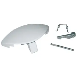Indesit C00075323. POIGNEE COMPLETE PORTE BLANCHE pas cher