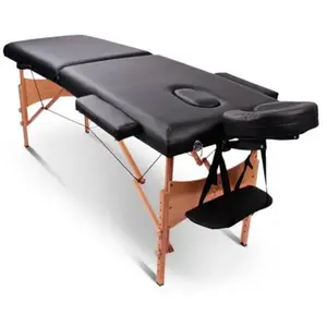 Table de massage pliante avec accessoires et housse TDM102 noir Yoghi pas cher