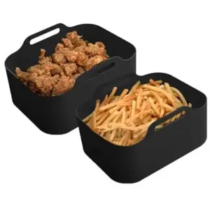Paniers Cuisson Silicone X2 Silipot2 Black Kitchencook pas cher