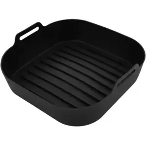 Panier KITCHENCOOK carré en silicone couleur noir pas cher