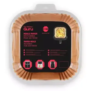 Moules Cuisson Papier X150 Gurupa Pack The Kitchen Guru pas cher