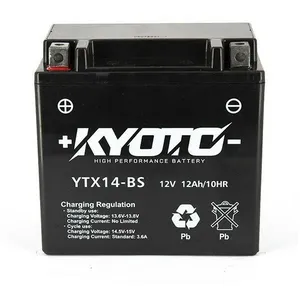 batterij sla kyoto voor motorfiets aprilia 1000 etv caponord 2001 tot 2007 ytx14-bs / 12v 12ah nieuw