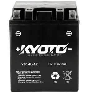 Batterie Kyoto pour Moto Aprilia 350 ETX 1986 YB14L-A2 / 12V 14Ah pas cher
