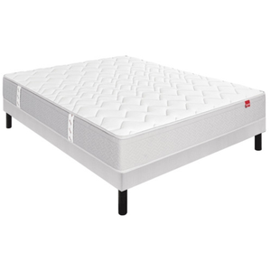 Ensemble Epeda LAILLEURS + Sommier Escale confort ferme+ Pieds 120x190... pas cher