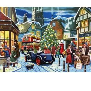 Alipson Puzzle Rues à Noël Puzzle-F-50282 pas cher