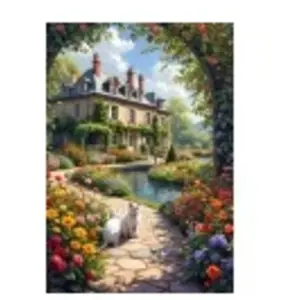 Alipson Puzzle L'Arche Fleurie du Cottage Puzzle-F-50263 pas cher