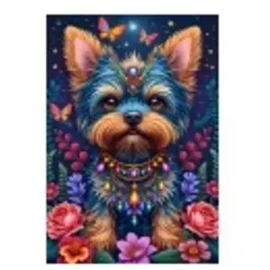 Alipson Puzzle Le Chien au Pays des Fleurs Puzzle-F-50236 pas cher