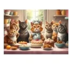 Alipson Puzzle Chats Pâtissiers en Action Puzzle-F-50231 pas cher