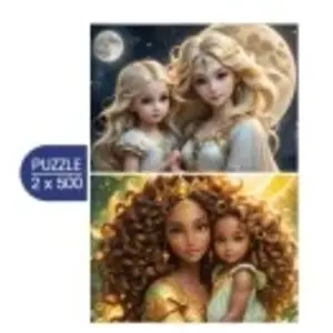 Alipson Puzzle 2 Puzzles - La Lune et le Soleil - Collection Mère et Fille Puzzle-F-50222 pas cher
