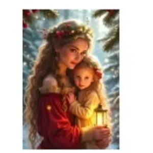 Alipson Puzzle Tendresse de Noël - Collection Mère et Fille Puzzle-F-5... pas cher