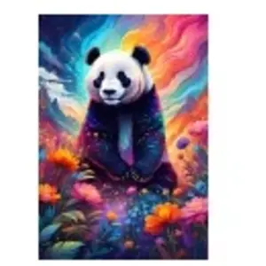 Alipson Puzzle Panda Coloré Puzzle-F-50218 pas cher
