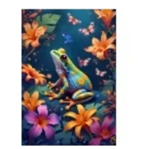 Alipson Puzzle La Grenouille et le Bal des Papillons Puzzle-F-50252 pas cher