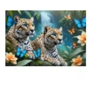 Alipson Puzzle Les Deux Léopards Puzzle-F-50163 pas cher