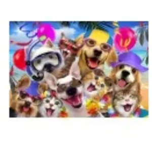 Alipson Puzzle Selfie Beach Party Puzzle-F-50166 pas cher